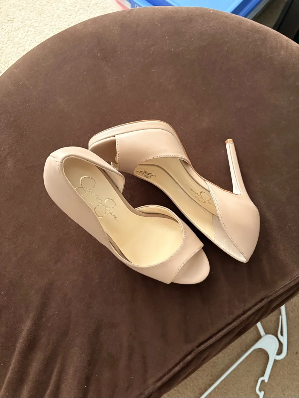 Jessica Simpson Blush Peep-Toe Stiletto Heels